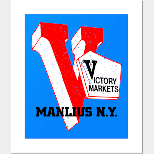 Victory Market Former Manlius NY Grocery Store Logo Posters and Art